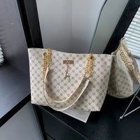 SaneShoppe-Luxury Women's Printed Shoulder Bag with Pendant - Trendy Handbag
