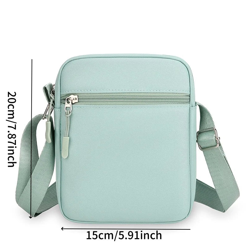 SaneShoppe-Black Mini Crossbody Bag for Women - Multifunctional Phone Purse with Zipper