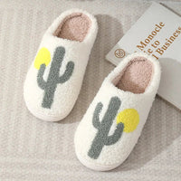 SaneShoppe-Cartoon Winter Slippers for Women, Cute Fluffy Love Flip-flops, Indoor Warm Plush Home Shoes