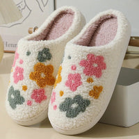 SaneShoppe-Cartoon Winter Slippers for Women, Cute Fluffy Love Flip-flops, Indoor Warm Plush Home Shoes