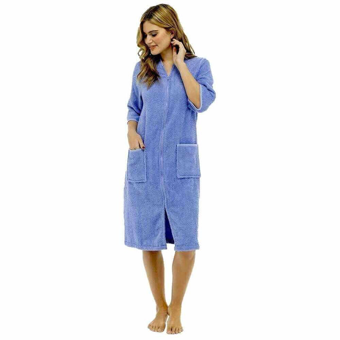 SaneShoppe-Luxurious Women's Terry Bathrobe for Ultimate Post-shower Comfort by Daisy Dreamer