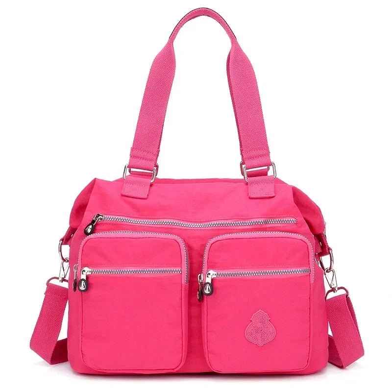 SaneShoppe-Waterproof Nylon Shoulder Bag for Women Big Handbag Crossbody Purses