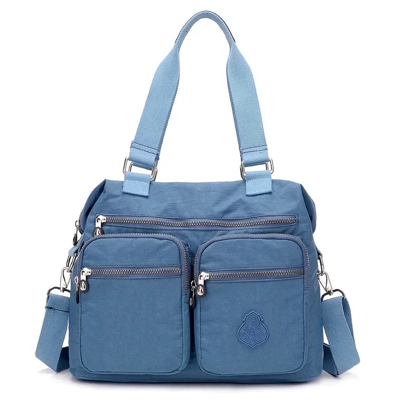SaneShoppe-Waterproof Nylon Shoulder Bag for Women Big Handbag Crossbody Purses