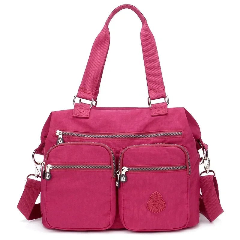SaneShoppe-Waterproof Nylon Shoulder Bag for Women Big Handbag Crossbody Purses