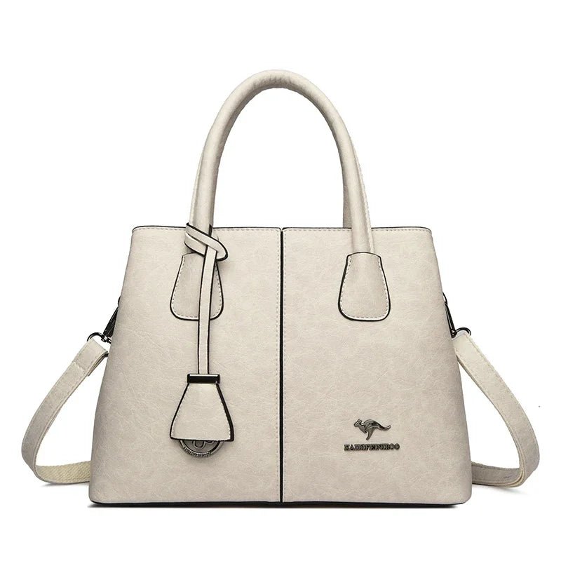 SaneShoppe - Women's PU Leather Handbags Ladies Large Tote Bag Female Square Shoulder Bags Bolsas Femininas Sac Fashion Crossbody Bags Purse