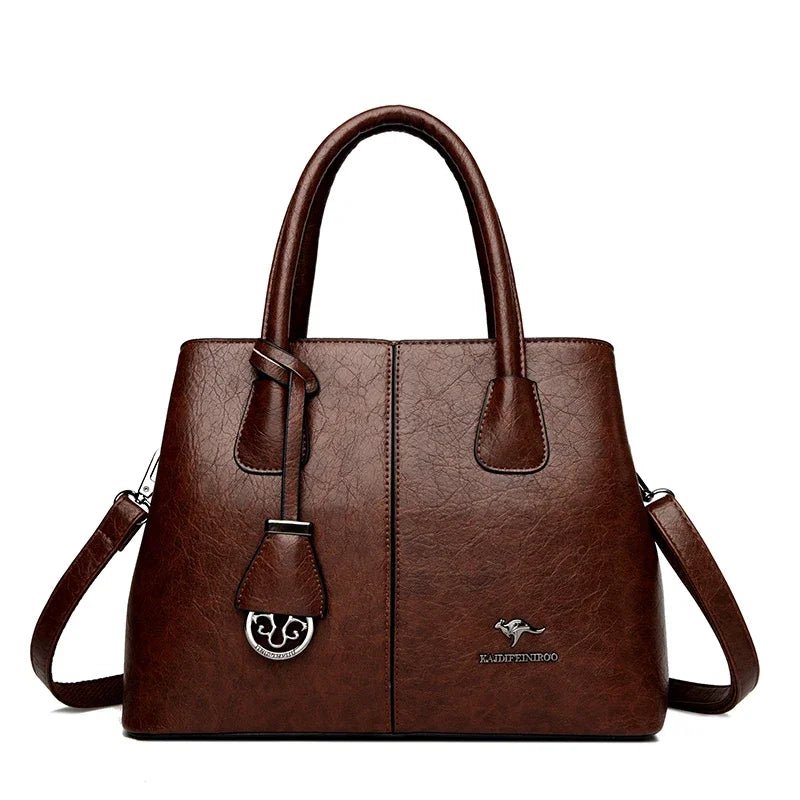 SaneShoppe - Women's PU Leather Handbags Ladies Large Tote Bag Female Square Shoulder Bags Bolsas Femininas Sac Fashion Crossbody Bags Purse