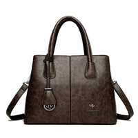 SaneShoppe - Women's PU Leather Handbags Ladies Large Tote Bag Female Square Shoulder Bags Bolsas Femininas Sac Fashion Crossbody Bags Purse