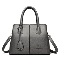 SaneShoppe - Women's PU Leather Handbags Ladies Large Tote Bag Female Square Shoulder Bags Bolsas Femininas Sac Fashion Crossbody Bags Purse