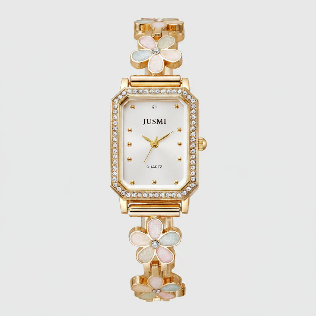 SaneShoppe-Square Design Women's Wristwatch 2026 - Lightweight Luxury, Small-Circle Bracelet Style
