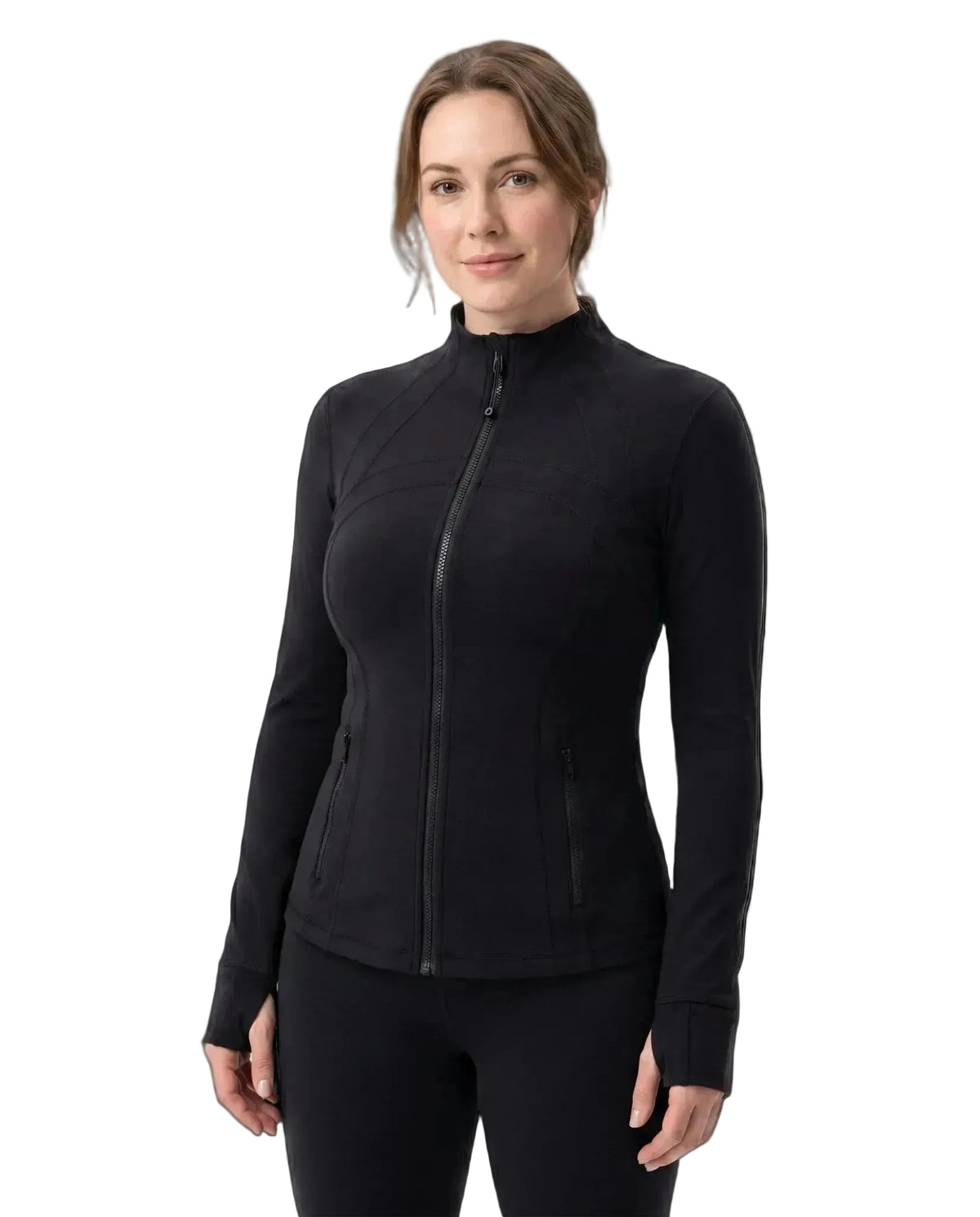 SaneShoppe - Yoga Long - Sleeved Top Jacket Slim Sports Running Fitness Coat.