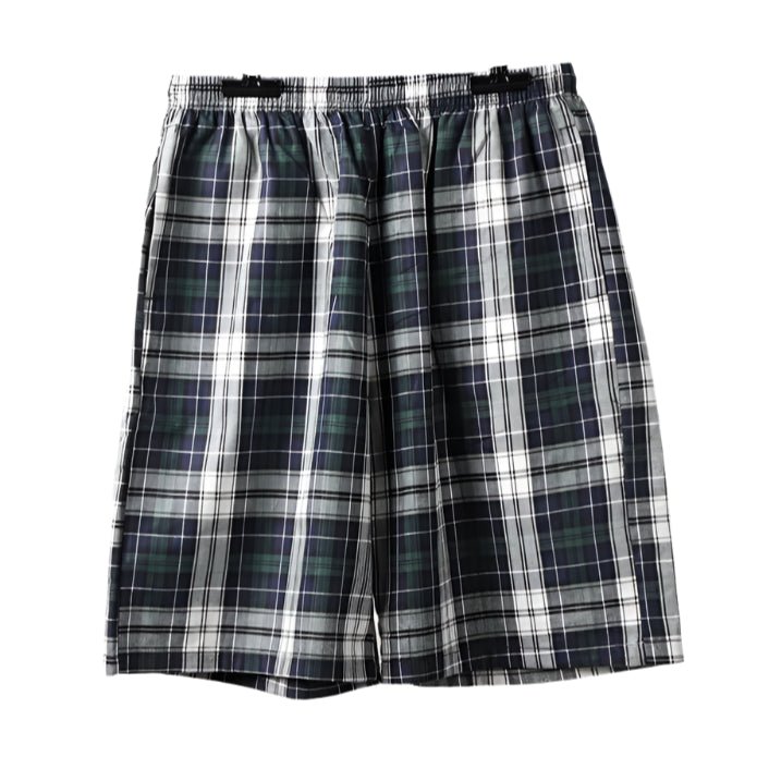 SaneShoppe - 100% Cotton Men's Plaid Boxer Shorts - Comfortable, Loose Fit Sleepwear.