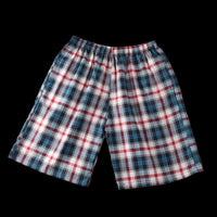 SaneShoppe - 100% Cotton Men's Plaid Boxer Shorts - Comfortable, Loose Fit Sleepwear.