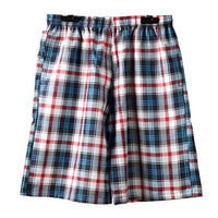 SaneShoppe - 100% Cotton Men's Plaid Boxer Shorts - Comfortable, Loose Fit Sleepwear.