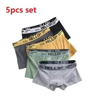 SaneShoppe 1/5pcs Men's Underwear, Breathable Comfy Quick Drying Stretchy Boxer Trunks