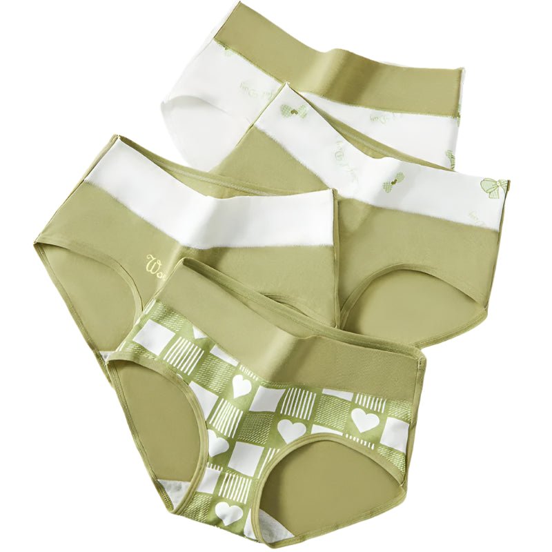 SaneShoppe - 4 - Pack Women's Cotton High Waist Underwear, Sizes M - 5XL. Breathable Briefs.