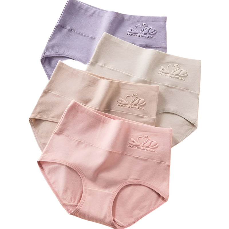 SaneShoppe - 4 - Pack Women's Plus Size Cotton Underwear Breathable Briefs