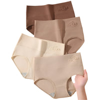 SaneShoppe 4 - Pack Women's Plus Size Cotton Underwear Breathable Briefs