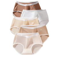 SaneShoppe - 5 - Pack Women's Cotton Panties: Breathable, Cute Print, Soft Low Waist Briefs.