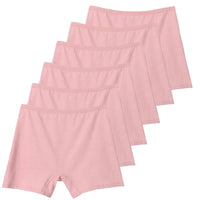 SaneShoppe - 6pcs Cotton Women's Plus Size High Waist Boxer Briefs Safety Panties
