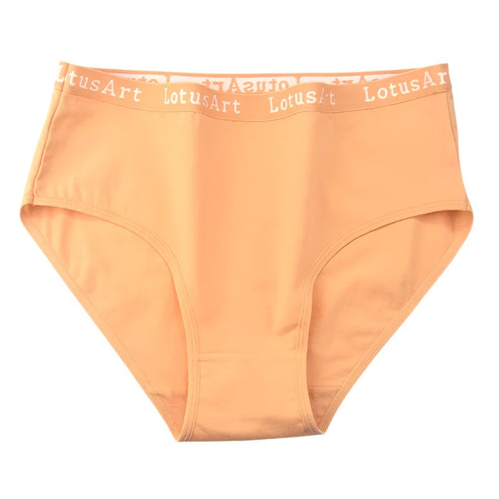 SaneShoppe - 6pcs Women's High Waist Cotton Panties, Solid Colours, Sizes M - 2XL