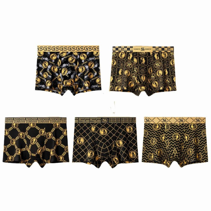 SaneShoppe - 8Pcs/Men's Boxer Antibacterial Underwear Boxers Panties Cotton Breathable Shorts Underpants