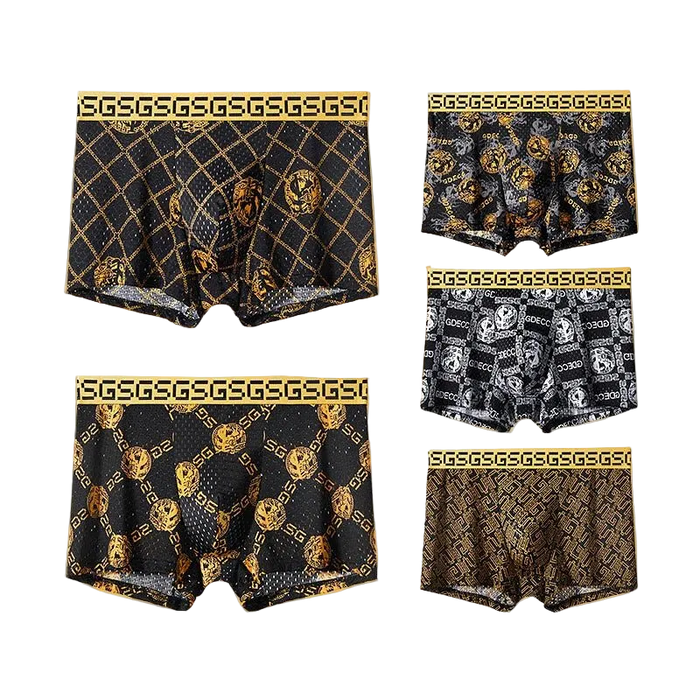 SaneShoppe - 8Pcs/Men's Boxer Antibacterial Underwear Boxers Panties Cotton Breathable Shorts Underpants