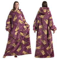 SaneShoppe Cozy Oversized Hoodie Blanket with Sleeves - Stay Warm in Style!