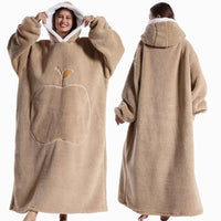 SaneShoppe Cozy Oversized Hoodie Blanket with Sleeves - Stay Warm in Style!