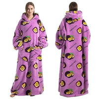 GACOOSAdult Oversized Hoodies Women Blankets with Sleeves Super Warm Winter Plush Flannel Pajama Sweatshirt Men Women Wearable BlanketSaneShoppe