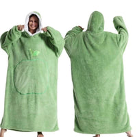SaneShoppe - Cozy Oversized Hoodie Blanket with Sleeves - Stay Warm in Style!