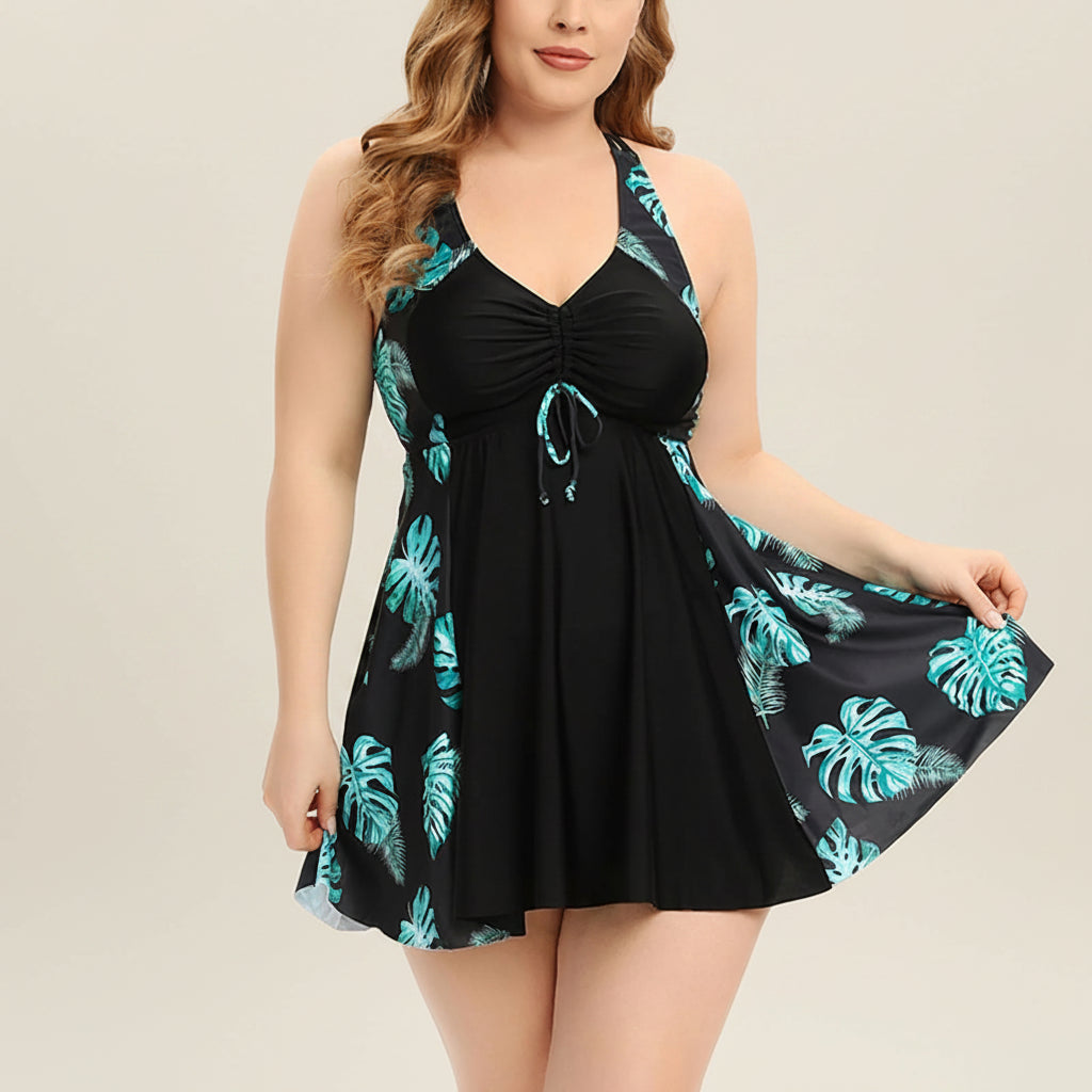 SaneShoppe - Big Flower Tankini Set for Women - Stylish Summer Swimsuit