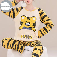 SaneShoppe - Clouds Expression Men's Striped Cotton Pajama Set 4XL 5XL