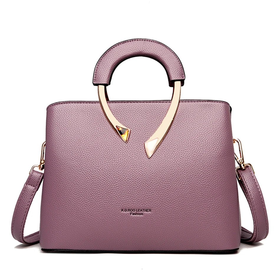 SaneShoppe - High Quality Vanderwaah Leather Casual Tote Luxury Handbag for Women 2024 Designer Crossbody Shoulder Bag