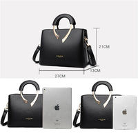 SaneShoppe - High Quality Vanderwaah Leather Casual Tote Luxury Handbag for Women 2024 Designer Crossbody Shoulder Bag