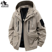 SaneShoppe-Men's Hooded Printing Jacket with Detachable Hat, Sizes M-5XL