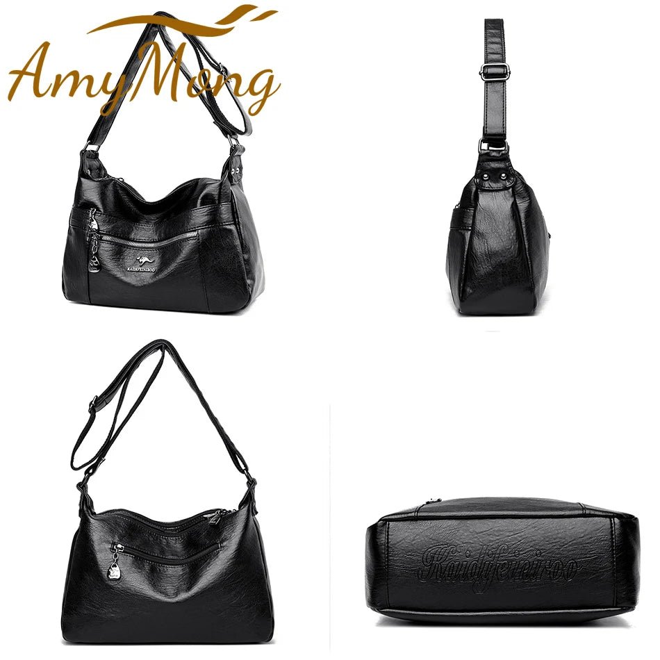 SaneShoppe - Luxury Genuine Brand Leather Shoulder Handbag for Women 2021 Designer Crossbody Messenger Bag