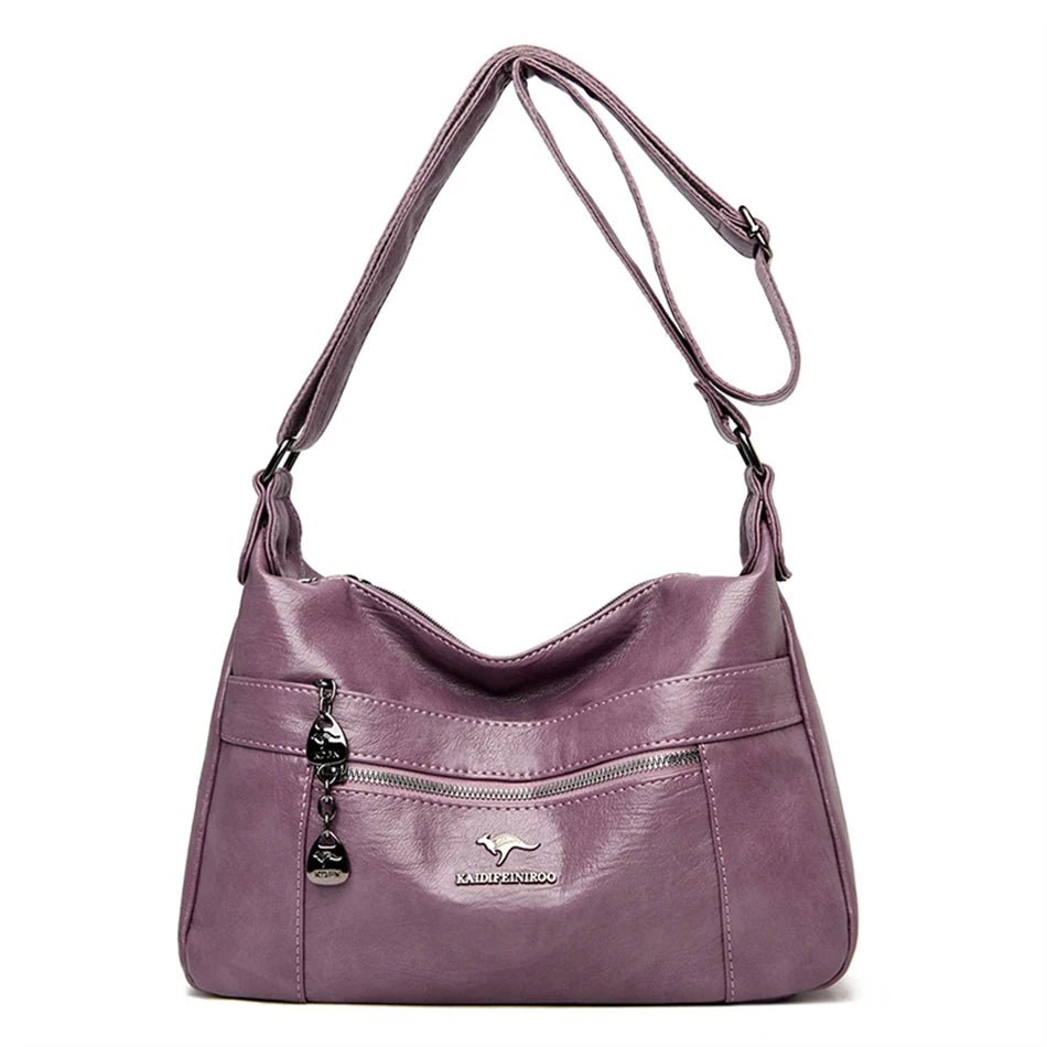 SaneShoppe - Luxury Genuine Brand Leather Shoulder Handbag for Women 2021 Designer Crossbody Messenger Bag