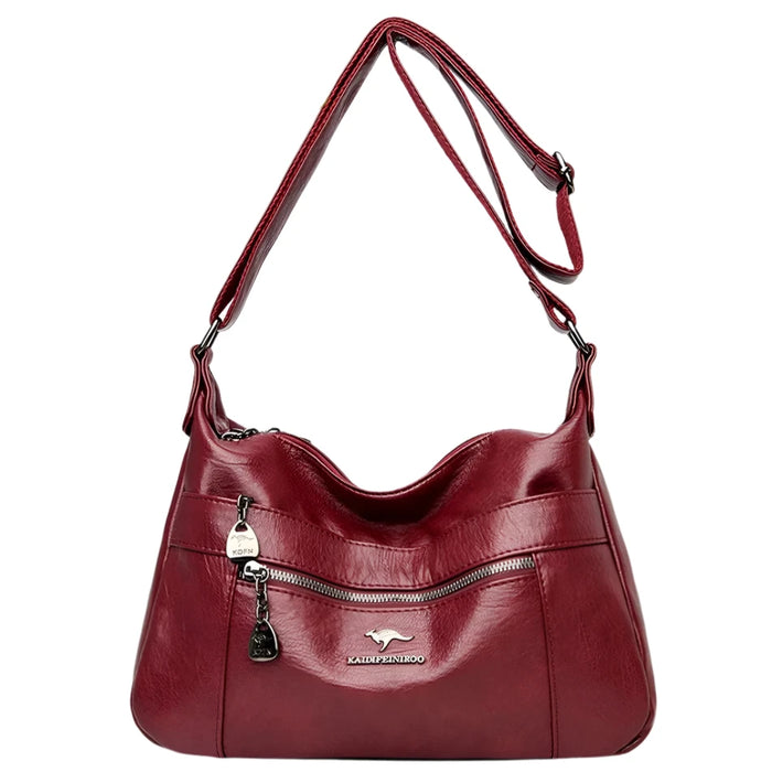 SaneShoppe - Luxury Genuine Brand Leather Shoulder Handbag for Women 2021 Designer Crossbody Messenger Bag