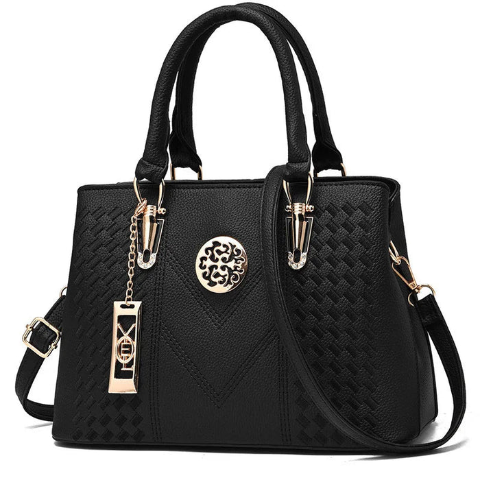 SaneShoppe - Luxury Leather Handbag for Women Designer Brand Shoulder Bag with Eye - Catching Short Length Fashion Purse Gift
