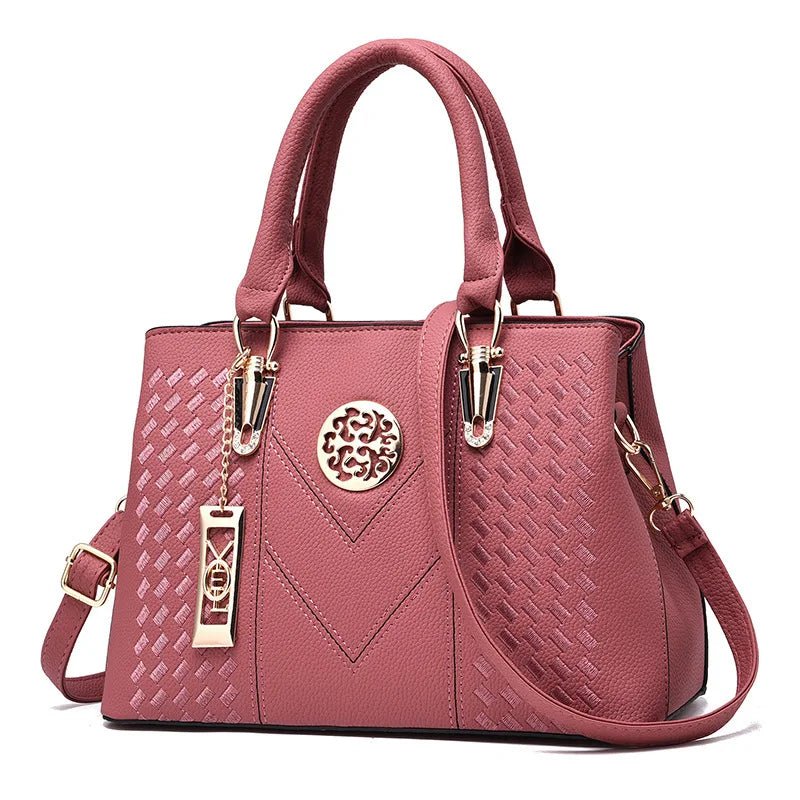 SaneShoppe - Luxury Leather Handbag for Women Designer Brand Shoulder Bag with Eye - Catching Short Length Fashion Purse Gift
