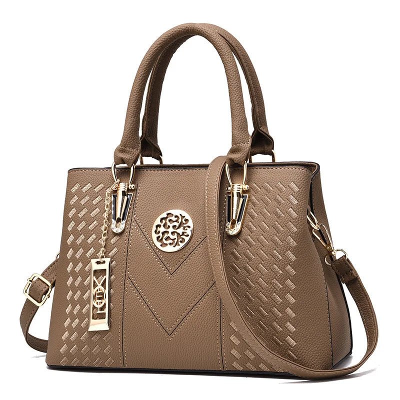SaneShoppe - Luxury Leather Handbag for Women Designer Brand Shoulder Bag with Eye - Catching Short Length Fashion Purse Gift
