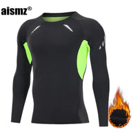 SaneShoppe - Men Compression Fitness Fleece Man Sport First Layer Underwear Set Second Thermal Men's Skin Long Johns