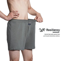 SaneShoppe - Men's 100% Cotton Boxer Shorts, High Waist, Casual Plaid, Plus Size (M - 3XL)