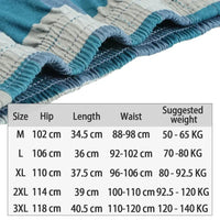 SaneShoppe - Men's 100% Cotton Boxer Shorts, High Waist, Casual Plaid, Plus Size (M - 3XL)