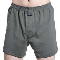 SaneShoppe - Men's High Waist Cotton Boxer Shorts, Casual Plaid Pajama Bottoms, Plus Size M - 3XL.