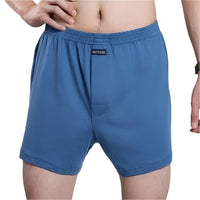 SaneShoppe - Men's High Waist Cotton Boxer Shorts, Casual Plaid Pajama Bottoms, Plus Size M - 3XL.