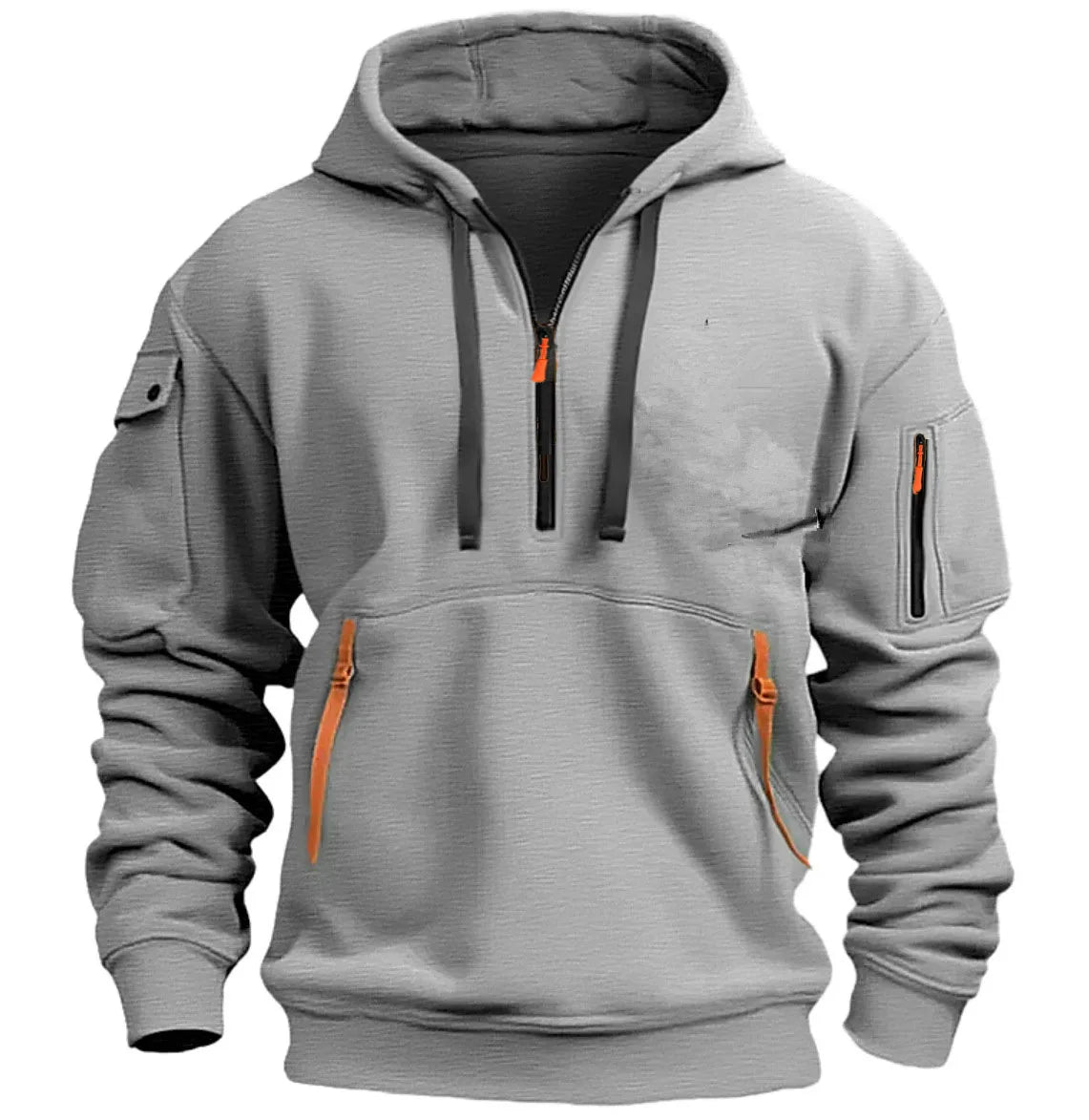 SaneShoppe-Windproof Hooded Zippered Jacket for Men, S-4XL Casual Patchwork Coat