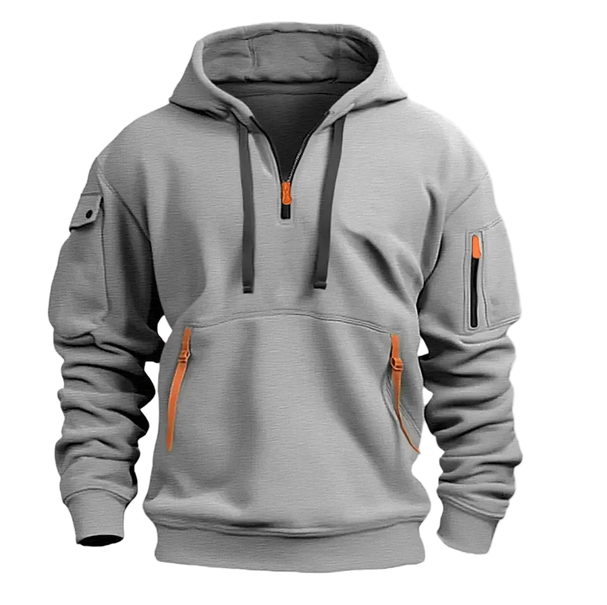 SaneShoppe-Windproof Hooded Zippered Jacket for Men, S-4XL, Spring/Autumn Casual Patchwork Cardigan