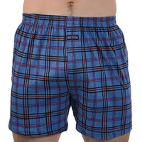 SaneShoppe - Men's Plaid Cotton Pajama Bottoms - High Waist, Plus Size Boxers for Home Wear