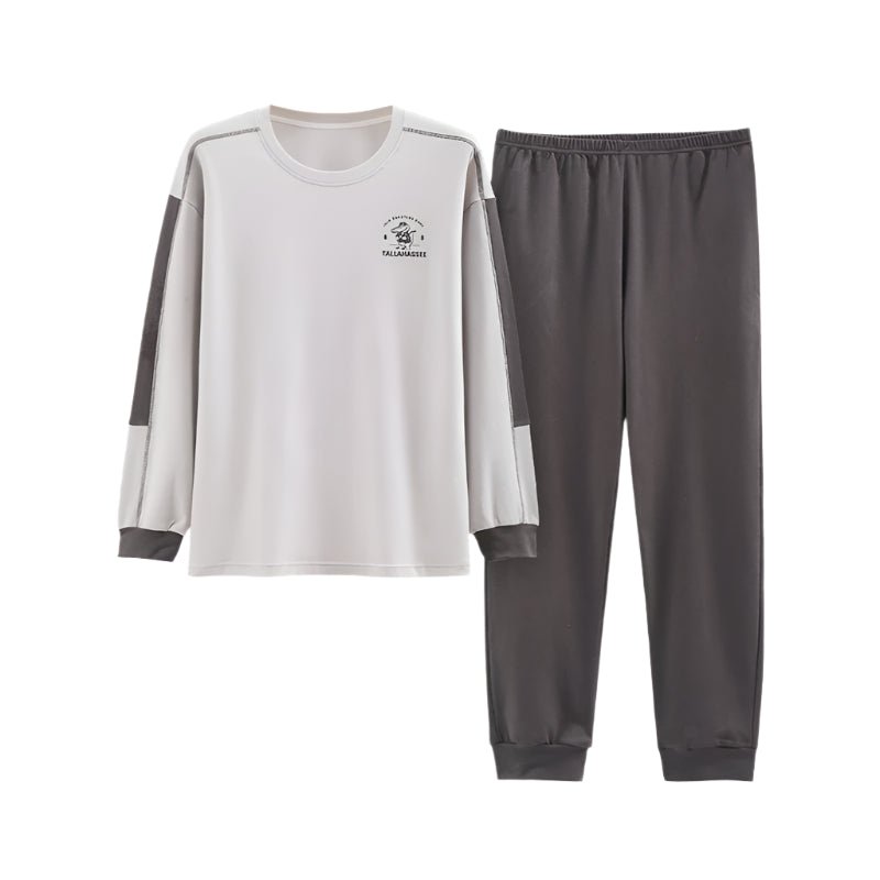 SaneShoppe - Men's Plus Size Cotton Pajama Set for Ultimate Comfort